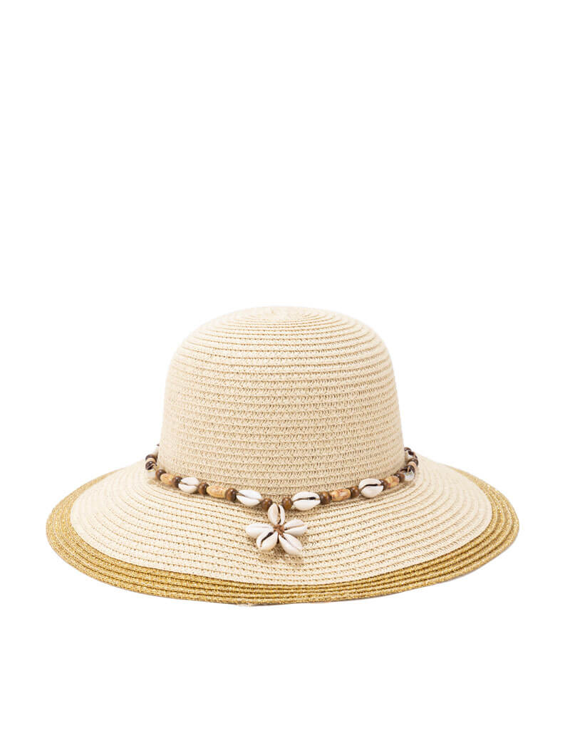 Chapeau en paille à détail